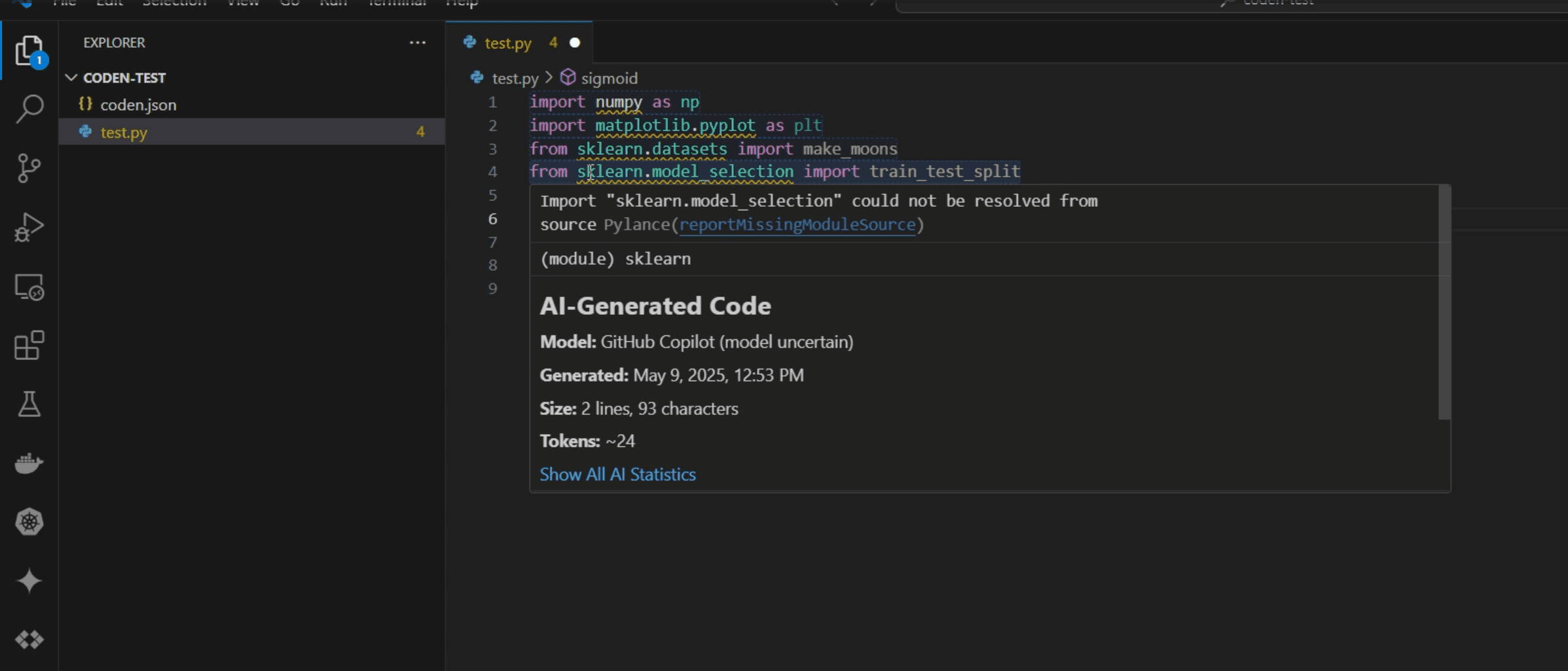 Coden VS Code extension